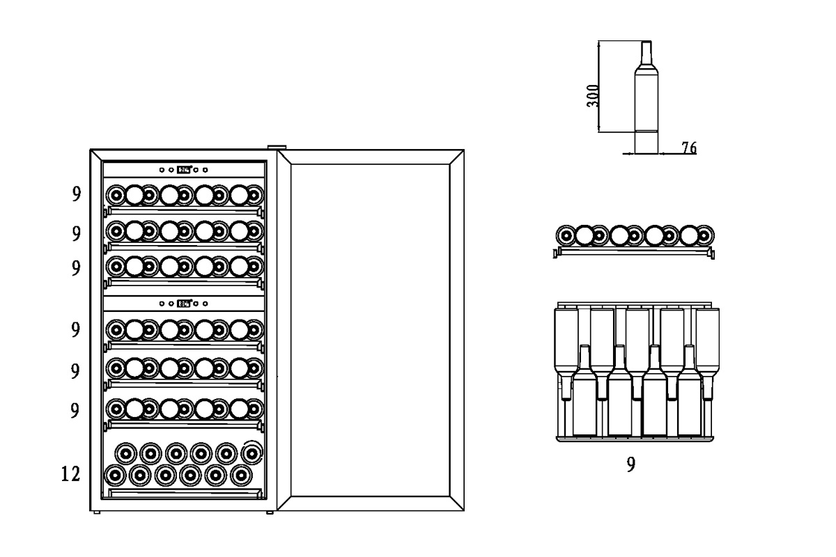 Винный шкаф Caso WineComfort 660 Smart