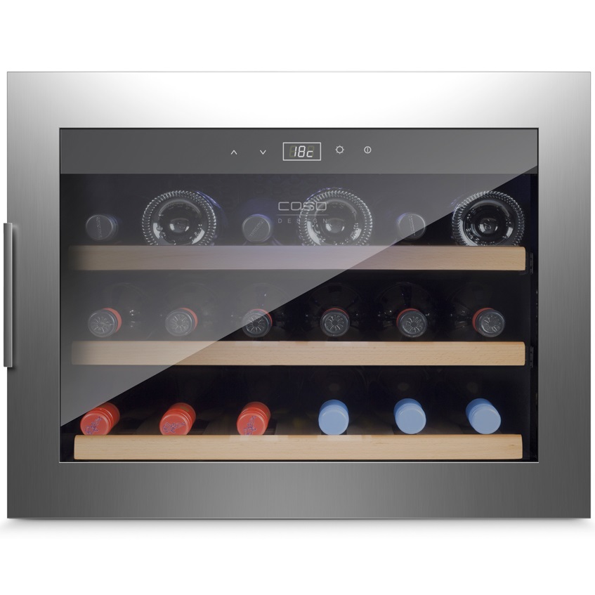 Встраиваемый винный шкаф Caso WineSafe 18 EB Inox