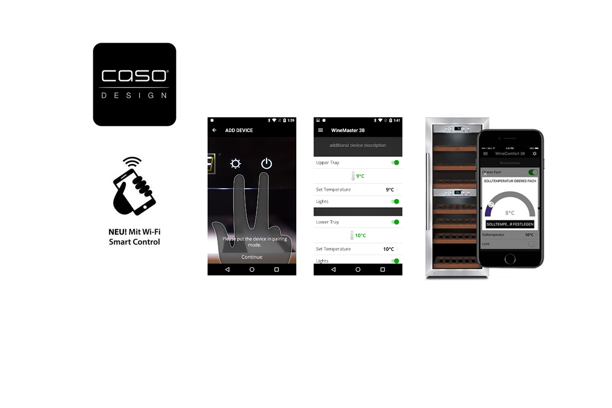 Винный шкаф Caso WineComfort 380 Smart