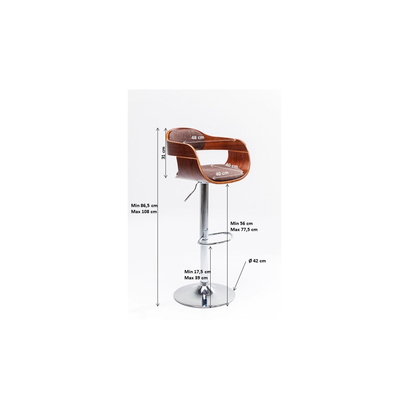 Барный стул KARE Monaco 81833