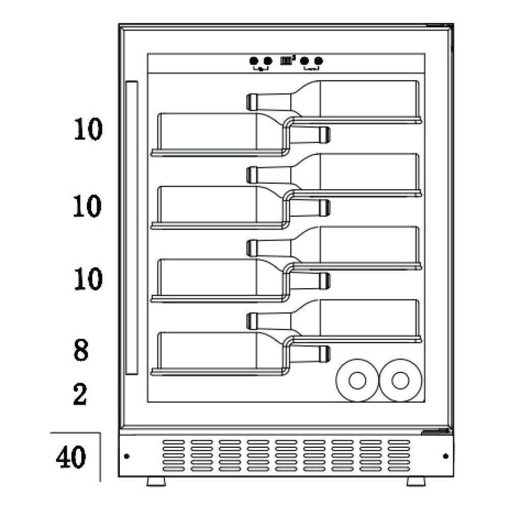 Винный шкаф Temptech Copenhagen CDBU60SBB