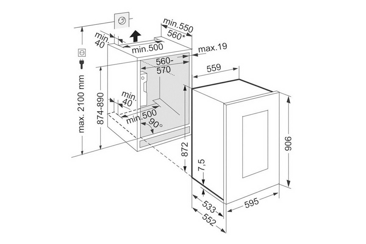 Встраиваемый винный шкаф Liebherr EWTgb 1683