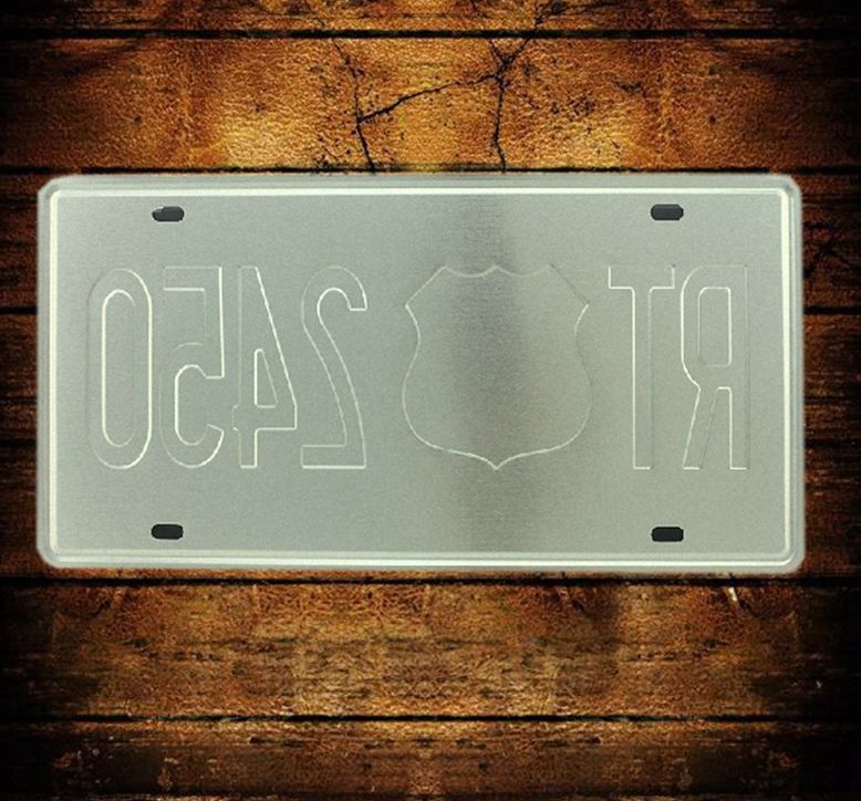 Металлическая табличка Gordian Wine Red & White