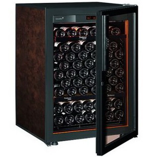 Винный шкаф EuroCave V Revelation S (2 черные полки, дверь без рамы, коричневый)