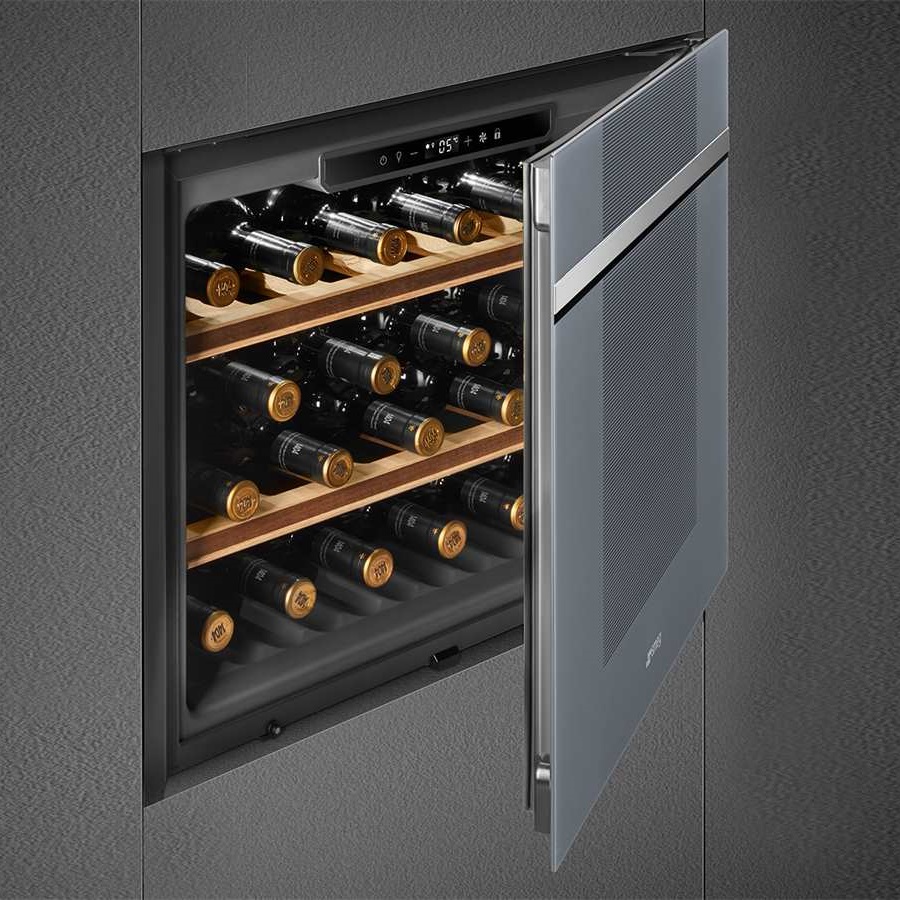 Встраиваемый винный шкаф SMEG CVI121S3