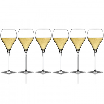 6 бокалов для шампанского Italesse Grand Balloon Flute 380 мл (арт. 3036)