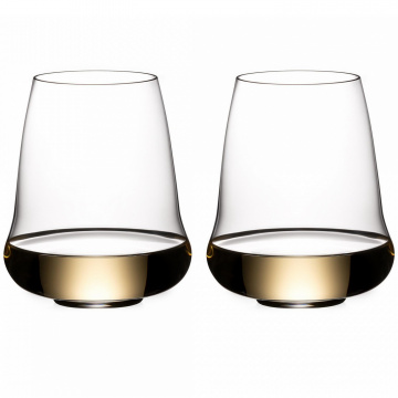 2 бокала для белого вина RIEDEL Stemless Wings Riesling/Champagne Glass 440 мл (арт. 6789/15)