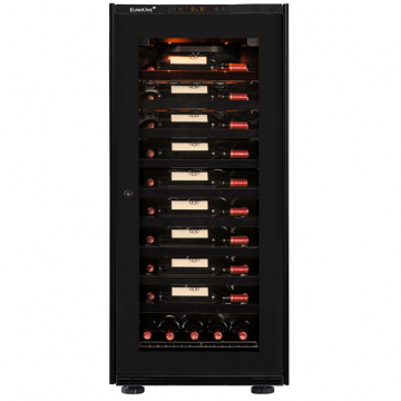 Встраиваемый винный шкаф EuroCave Inspiration M (9 черных полок, дверь без рамы)