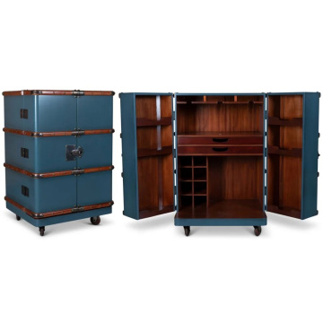 Мобильный шкаф-консоль DOVINI Mobile Bar Cabinet L Petrol (арт. DOV800006)