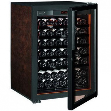 Винный шкаф EuroCave S Revelation S (5 черных полок, дверь без рамы, коричневый)