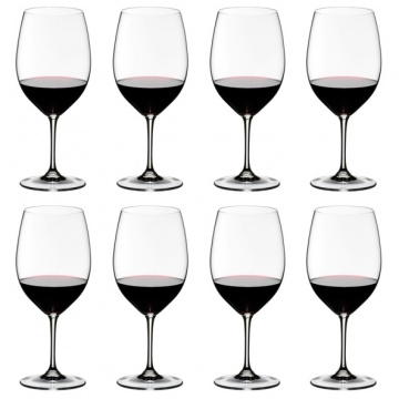8 бокалов для красного вина RIEDEL Vinum Cabernet Sauvignon/Merlot Pay 6 Get 8 610 мл (арт. 7416/0)