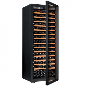 Винный шкаф EuroCave S Pure L (14 полок, дверь с рамой, черный)