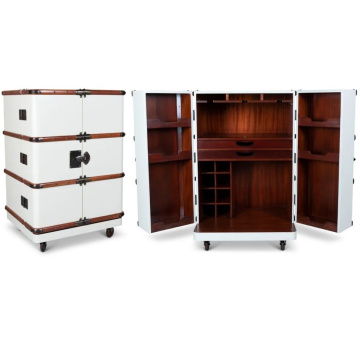 Мобильный шкаф-консоль DOVINI Mobile Bar Cabinet L White (арт. DOV800007)