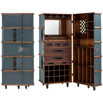 Мобильный барный шкаф DOVINI Mobile Bar Cabinet XL Petrol (арт. DOV800002)