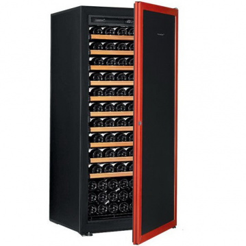 Винный шкаф EuroCave Premiere M (10 полок, глухая дверь, красная рама)