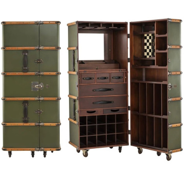 Мобильный барный шкаф DOVINI Mobile Bar Cabinet XL Green (арт. DOV800004)