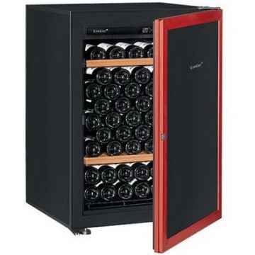 Винный шкаф EuroCave Premiere S (2 полки, глухая дверь, красная рама)