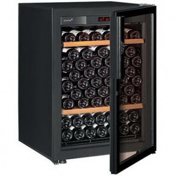 Винный шкаф EuroCave V Pure S (2 полки, стекло без рамы, черный)