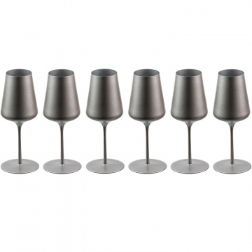 6 бокалов для белого вина Sophienwald Phoenix White Wine Silver Line 420 мл (арт. Sw2061)