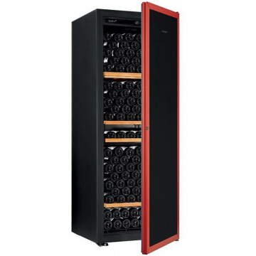 Винный шкаф EuroCave Premiere L (4 полки, глухая дверь, красная рама)