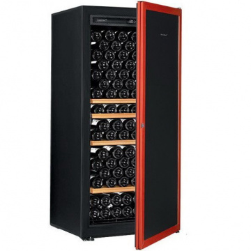 Винный шкаф EuroCave Premiere M (4 полки, глухая дверь, красная рама)
