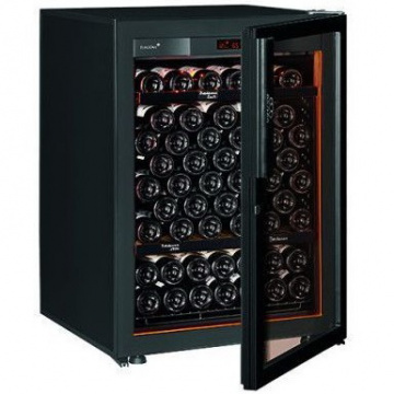 Винный шкаф EuroCave V Revelation S (2 черные полки, дверь без рамы, черный)