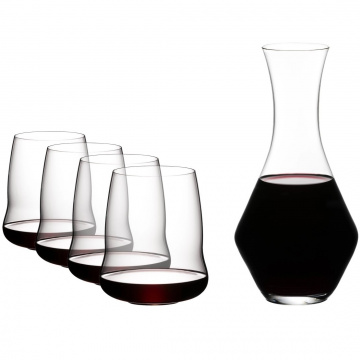 4 бокала для красного вина и декантер RIEDEL Stemless Wings Cabernet/Merlot + Decanter (арт. 5789/30)