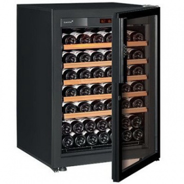 Винный шкаф EuroCave V Pure S (5 полок, стекло без рамы, черный)